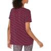 image:imageAmazon Essentials Womens Studio RelaxedFit Lightweight Crewneck TShirt Available in Plus SizeBurgundy Stripe