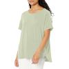 image:imageAmazon Essentials Womens Studio RelaxedFit Lightweight Crewneck TShirt Available in Plus SizeLight Green