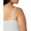 image:imageAmazon Essentials Womens Tank Top Camisole Pack Plus SizeCharcoal HeatherLight Grey Heather