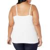 image:imageAmazon Essentials Womens Tank Top Camisole Pack Plus SizeWhite