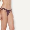 image:imageAmazon Essentials Womens Tie Side Bikini BottomBrick Red Lilac Leopard
