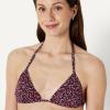 image:imageAmazon Essentials Womens Triangle Bikini TopBrick Red Lilac Leopard