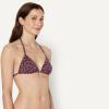 image:imageAmazon Essentials Womens Triangle Bikini TopBrick Red Lilac Leopard
