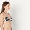 image:imageAmazon Essentials Womens Triangle Bikini TopCream Black Floral
