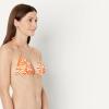 image:imageAmazon Essentials Womens Triangle Bikini TopRust Orange Abstract Palms