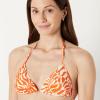 image:imageAmazon Essentials Womens Triangle Bikini TopRust Orange Abstract Palms