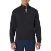 image:imageAmazon Essentials Mens Athletic Soft Performance Lightweight Zip Up Gym Workout JacketSpace Dye Black