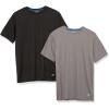 image:imageAmazon Essentials Mens Moisture Wicking Breathable Active Performance Tech Gym TShirts Pack of 2BlackMedium Grey