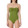 image:imageAmazon Essentials Womens Bandeau One Piece SwimsuitOlive