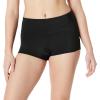 image:imageAmazon Essentials Womens Boy Short Swim Bikini Bottom with Full CoverageWashed Black