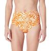image:imageAmazon Essentials Womens High Waist Swim Bottom Available in Plus SizeRust Orange Abstract Palms