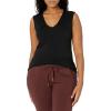 image:imageAmazon Essentials Womens Jersey StandardFit VNeck Tank Top Previously Daily Ritual MultipacksBlack