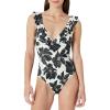 Cream Black Floral