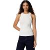 image:imageAmazon Essentials Womens SlimFit High Neck Ribbed TankWhite