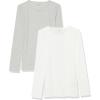 Grey Heather/White