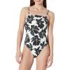 Cream Black Floral