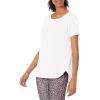 image:imageAmazon Essentials Womens Studio RelaxedFit Lightweight Crewneck TShirt Available in Plus SizeWhite