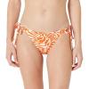 image:imageAmazon Essentials Womens Tie Side Bikini BottomRust Orange Abstract Palms