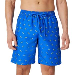 image:imageAmazon Essentials Mens 9 Swim Trunks with Mesh Lining Pockets Drawstring ClosureBright Blue Swordfish