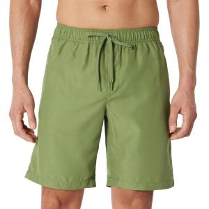 image:imageAmazon Essentials Mens 9 Swim Trunks with Mesh Lining Pockets Drawstring ClosureOlive