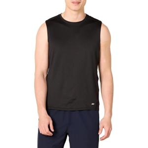 image:imageAmazon Essentials Mens Active Quick Dry Tech Stretch Lightweight Sleeveless Muscle ShirtBlack  Original