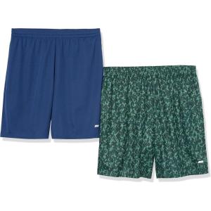 image:imageAmazon Essentials Mens Athletic Basketball GymPerformance Tech LooseFit Training Shorts Pack of 2Navy  Camouflage