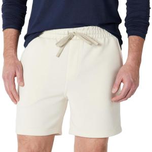 image:imageAmazon Essentials Mens Athletic Regular Fit 7 Lounge Workout Gym ShortsLight Beige