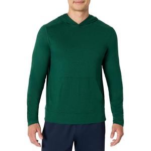 image:imageAmazon Essentials Mens Athletic Soft Performance Lightweight Gym Workout Hoodie SweatshirtSpace Dye Green