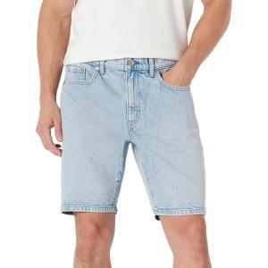 image:imageAmazon Essentials Mens Heavyweight Stretch StraightFit Jean ShortsIced Blue Light Wash