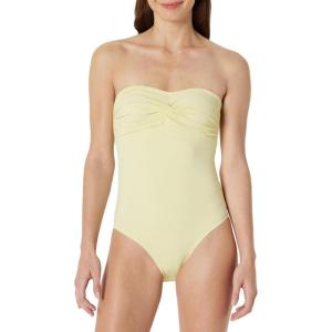 image:imageAmazon Essentials Womens Bandeau One Piece SwimsuitLight Yellow