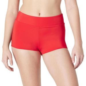 image:imageAmazon Essentials Womens Boy Short Swim Bikini Bottom with Full CoverageBright Poppy Red
