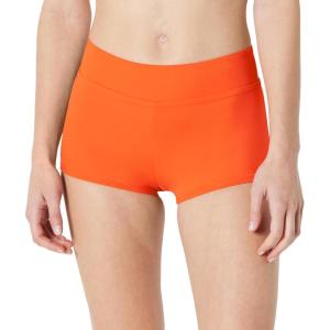 image:imageAmazon Essentials Womens Boy Short Swim Bikini Bottom with Full CoverageOrange