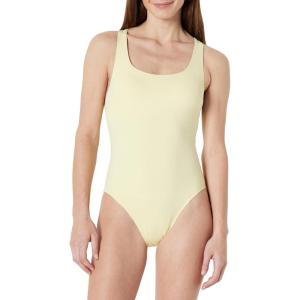 image:imageAmazon Essentials Womens CrissCross Back OnePiece SwimsuitLight Yellow