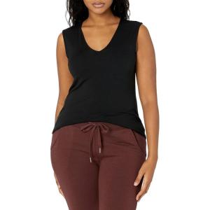 image:imageAmazon Essentials Womens Jersey StandardFit VNeck Tank Top Previously Daily Ritual MultipacksBlack