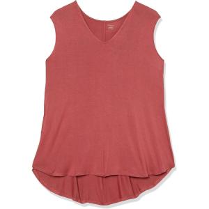image:imageAmazon Essentials Womens Jersey StandardFit VNeck Tank Top Previously Daily Ritual MultipacksDark Rose