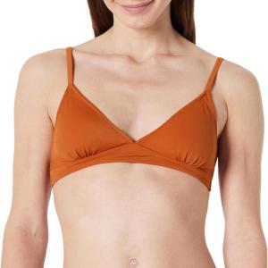 image:imageAmazon Essentials Womens LightSupport Triangle Bikini Swimsuit Top with Adjustable StrapsTerracotta