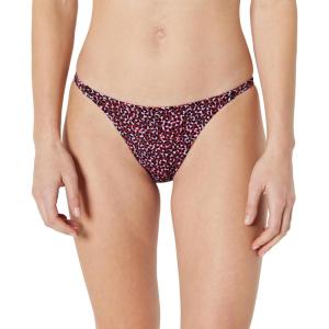 image:imageAmazon Essentials Womens NoTie String Swim Bikini BottomBrick Red Lilac Leopard