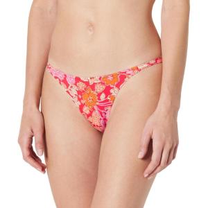 image:imageAmazon Essentials Womens NoTie String Swim Bikini BottomBright Poppy Red Folk Floral