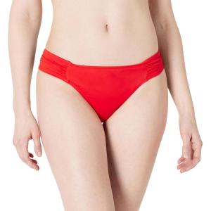 image:imageAmazon Essentials Womens Ruched Full Coverage Bikini BottomBright Poppy Red