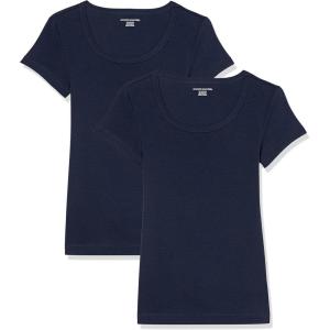 image:imageAmazon Essentials Womens SlimFit CapSleeve Scoop Neck TShirtNavy