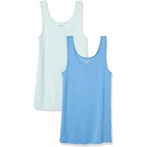 image:imageAmazon Essentials Womens SlimFit Scoop Neck Tank TopAqua BlueFrench Blue