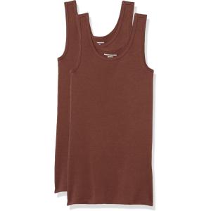 image:imageAmazon Essentials Womens SlimFit Scoop Neck Tank TopBrown