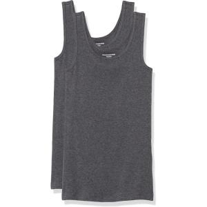 image:imageAmazon Essentials Womens SlimFit Scoop Neck Tank TopCharcoal Heather