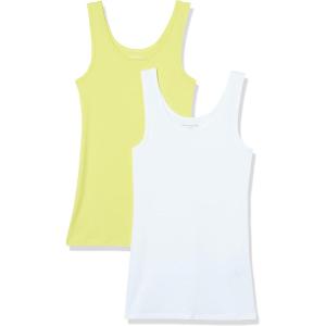 image:imageAmazon Essentials Womens SlimFit Scoop Neck Tank TopWhiteYellow