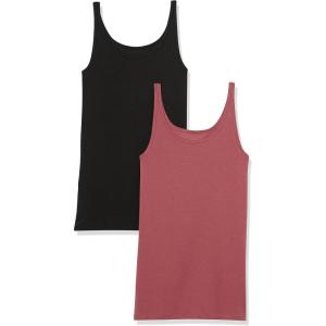 image:imageAmazon Essentials Womens SlimFit Thin Strap Tank TopBlackPlum