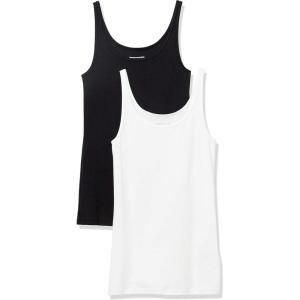 image:imageAmazon Essentials Womens SlimFit Thin Strap Tank TopBlackWhite