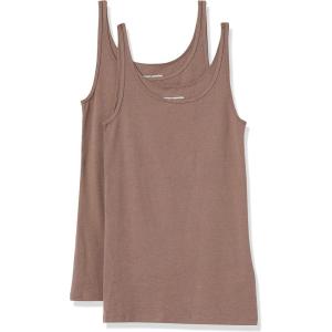 image:imageAmazon Essentials Womens SlimFit Thin Strap Tank TopDark Beige