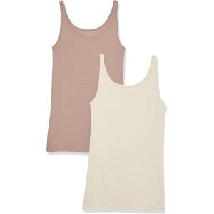 image:imageAmazon Essentials Womens SlimFit Thin Strap Tank TopDark Taupe