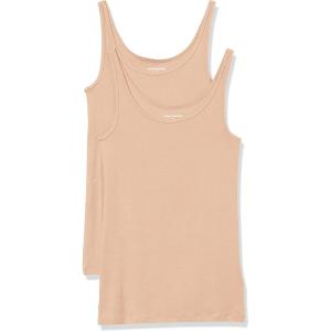 image:imageAmazon Essentials Womens SlimFit Thin Strap Tank TopMedium Beige