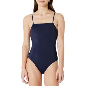 image:imageAmazon Essentials Womens Squareneck OnePiece SwimsuitNavy